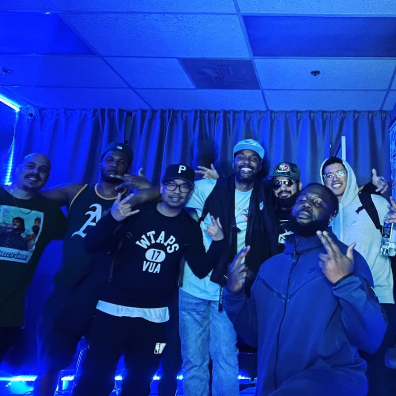 Prime One crew in the studio